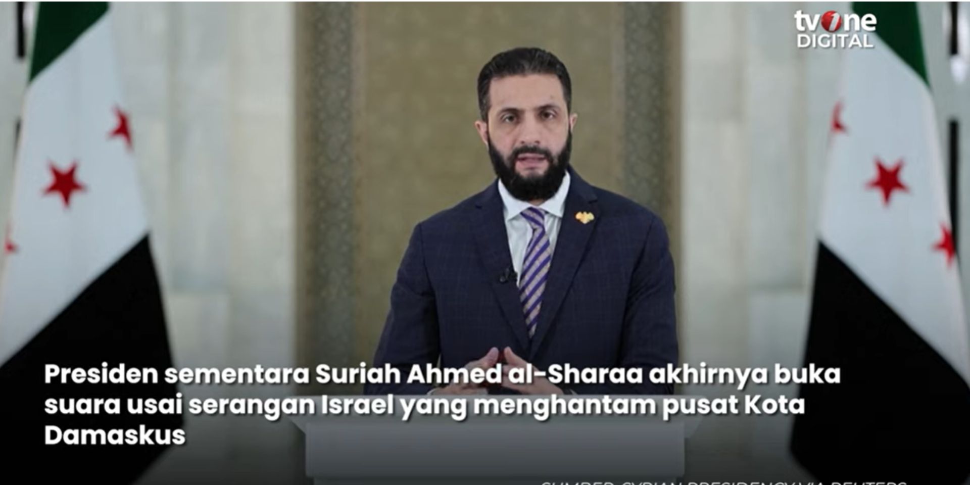 Sikap Negarawan Presiden Sementara Suriah di Tengah Badai
