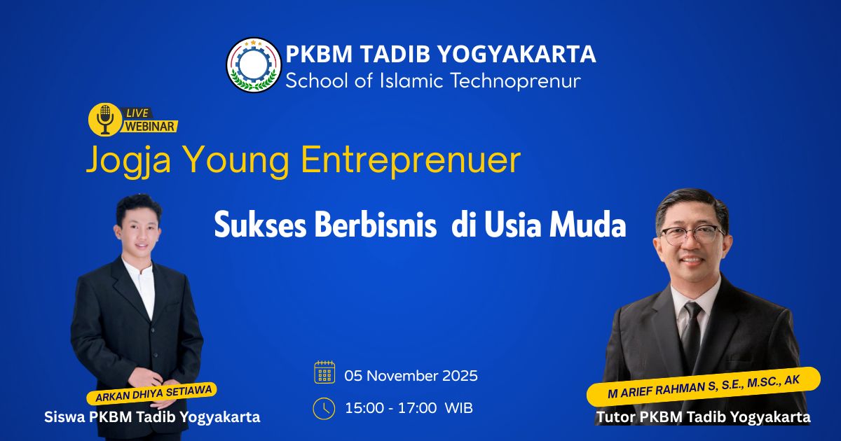 Jogja Young Entreprenuer - Event Jogja Young Entreprenuer pada 15 November 2025 di PKBM Tadib Yogyakarta, Bantul