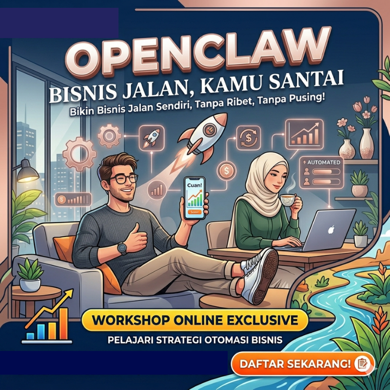 OpenClaw: Bisnis Jalan, Kamu Santai Subtitle: Workshop Manajemen Operasional Bisnis dengan AI Agent