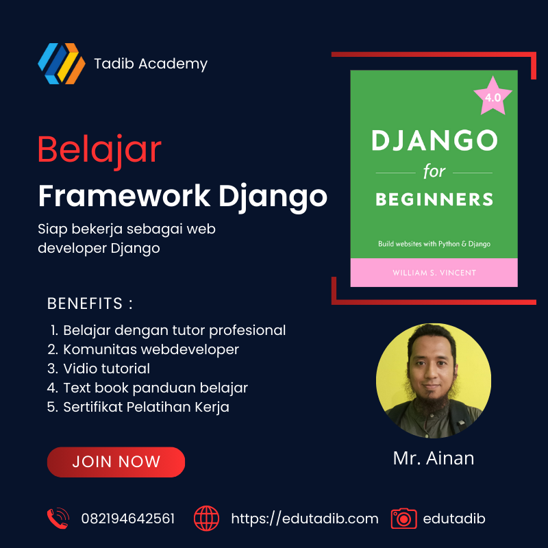 Django Framework  Untuk Pemula